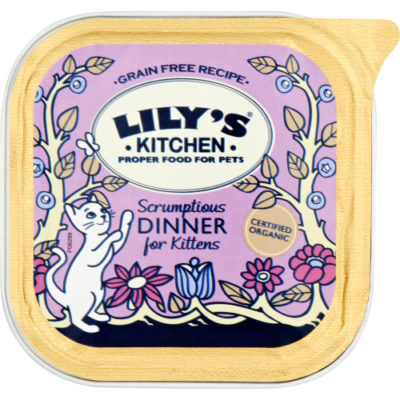 Lilys Kitchen Organic Scrumptious Dinner For Kittens Complete Wet Food For Cats